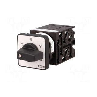 Switch: reversing star-delta cam switch | Stabl.pos: 5 | 20A | 6.5kW