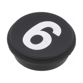 Button | round | Ø21mm | black | 09