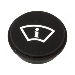 Button | round | Ø21mm | black | 09
