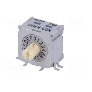 Encoding switch | HEX/BCD | Pos: 16 | angular | Rcont max: 30mΩ | ND3