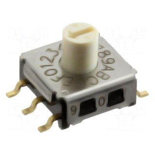Encoding switch | HEX/BCD | Pos: 16 | SMT | Rcont max: 200mΩ | 1.96Ncm
