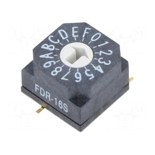 Encoding switch | HEX/BCD | Pos: 16 | SMT | Rcont max: 80mΩ | 7Ncm