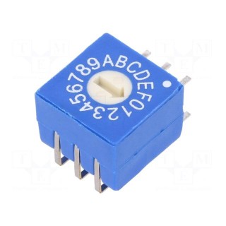 Encoding switch | HEX/BCD | Pos: 16 | THT | Rcont max: 100mΩ | 5Ncm