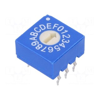 Encoding switch | HEX/BCD | Pos: 16 | THT | Rcont max: 100mΩ | 5Ncm | ERD