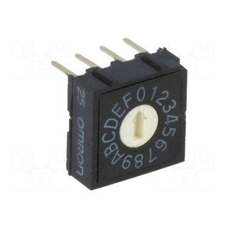 Encoding switch | HEX/BCD | Pos: 16 | THT | Rcont max: 200mΩ