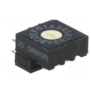 Encoding switch | HEX/BCD | Pos: 16 | THT | Rcont max: 200mΩ