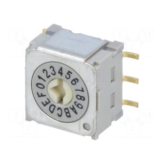 Encoding switch | HEX/BCD | Pos: 16 | vertical | Rcont max: 30mΩ | ND3