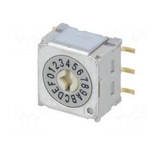 Encoding switch | HEX/BCD | Pos: 16 | vertical | Rcont max: 30mΩ | ND3