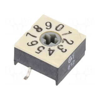 Encoding switch | DEC/BCD | Pos: 10 | SMD | Rcont max: 100mΩ | P60