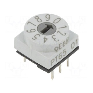 Encoding switch | DEC/BCD | Pos: 10 | THT | Rcont max: 80mΩ | PT65