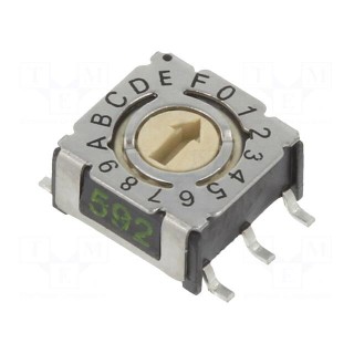 Encoding switch | HEX/BCD | Pos: 16 | SMD | Rcont max: 80mΩ | P36