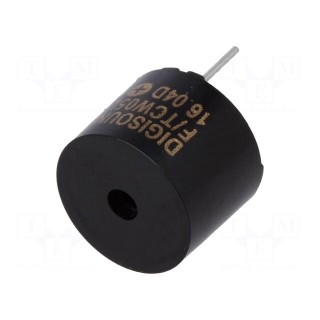 Sound transducer: electromagnetic alarm | 12mm | Sound level: 85dB