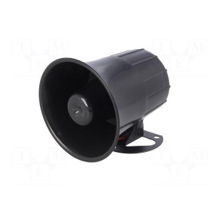 Sound transducer: siren | dynamic | 6 tones | 1300mA | Ø: 105mm | 12VDC