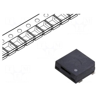 Sound transducer: elektromagnetic alarm | SMD | 2830Hz | 80mA | 18Ω