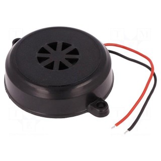 Sound transducer: piezo alarm | 12÷24VDC | 80÷90dB | Colour: black