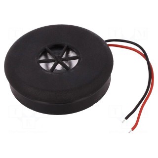 Sound transducer: piezo alarm | 12÷24VDC | Colour: black