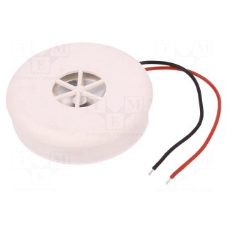 Sound transducer: piezo alarm | 12÷24VDC | 90÷100dB | Colour: white