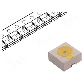 Sound transducer: piezo alarm | SMD | 4000Hz | 8mA | -30÷75°C | 3÷20VDC