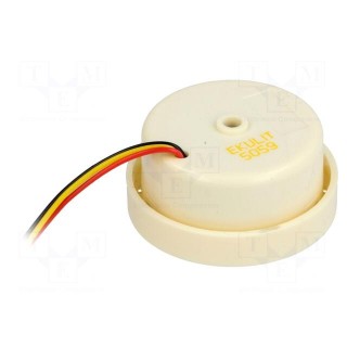 Sound transducer: piezo siren | 2.7÷3.7kHz | -20÷60°C | 12VDC