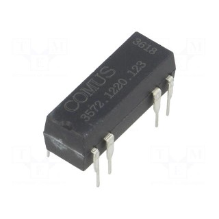 Relay: reed | DPST-NO | Ucoil: 12VDC | 500mA | max.150VDC | 10W | THT