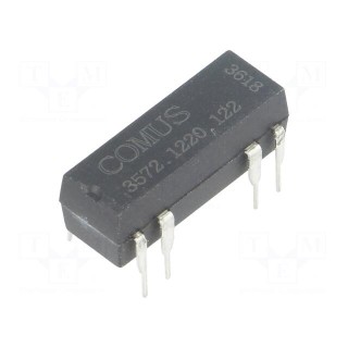Relay: reed switch | DPST-NO | Ucoil: 12VDC | 500mA | max.150VDC | 10W