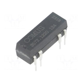 Relay: reed | DPST-NO | Ucoil: 12VDC | 500mA | max.150VDC | 10W | THT