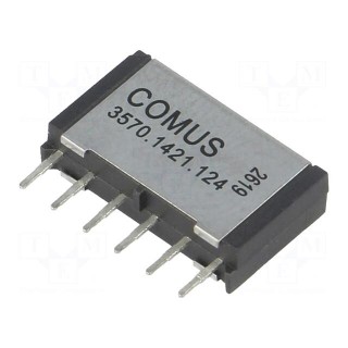 Relay: reed switch | DPST-NO | Ucoil: 12VDC | 500mA | max.200VDC | 10W