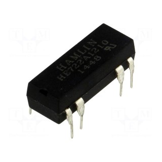 Relay: reed switch | DPST-NO | Ucoil: 12VDC | max.200VDC | Rcoil: 500Ω