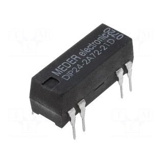 Relay: reed switch | DPST-NO | Ucoil: 24VDC | 1A | max.200VDC | 290mW