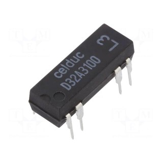 Relay: reed switch | DPST-NO | Ucoil: 5VDC | 1A | max.100VDC | 10W | PCB