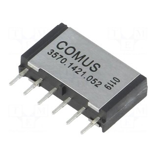 Relay: reed switch | DPST-NO | Ucoil: 5VDC | 500mA | max.200VDC | 10W