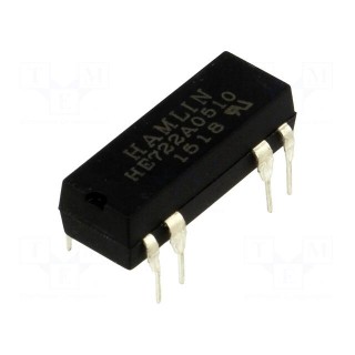 Relay: reed switch | DPST-NO | Ucoil: 5VDC | max.200VDC | Rcoil: 200Ω
