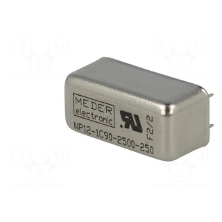 Relay: reed | SPDT | Ucoil: 12VDC | 1.2A | max.175VDC | max.175VAC | 3W