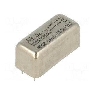Relay: reed switch | SPST-NO | Ucoil: 12VDC | 1.25A | max.200VDC | 10W