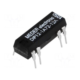 Relay: reed switch | SPST-NO | Ucoil: 12VDC | 1A | max.200VDC | 145mW