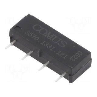Relay: reed | SPST-NO | Ucoil: 12VDC | 500mA | max.150VDC | 10W | THT | SIP