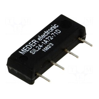 Relay: reed switch | SPST-NO | Ucoil: 24VDC | 1.25A | max.200VDC | 290mW