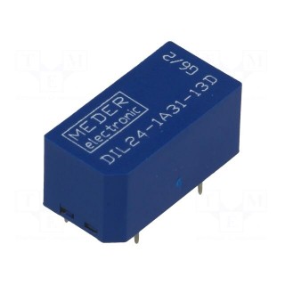 Relay: reed switch | SPST-NO | Ucoil: 24VDC | 2A | max.500VDC | 1.7kΩ