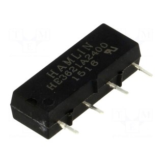 Relay: reed switch | SPST-NO | Ucoil: 24VDC | 500mA | max.200VDC | 10W