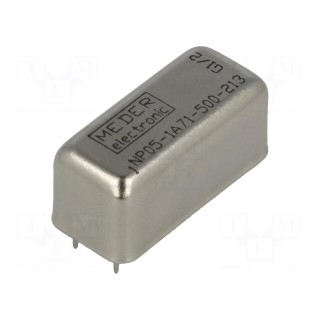 Relay: reed switch | SPST-NO | Ucoil: 5VDC | 1.25A | max.200VDC | 10W