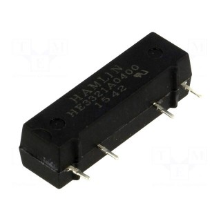 Relay: reed | SPST-NO | Ucoil: 5VDC | 500mA | max.200VDC | 10W | PCB | SIL