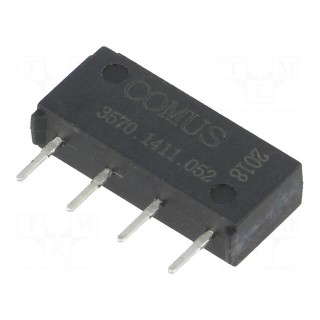 Relay: reed switch | SPST-NO | Ucoil: 5VDC | 500mA | max.200VDC | 10W