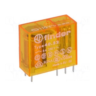 Relay: electromagnetic | DPDT | Ucoil: 110VAC | 8A/250VAC | 8A/30VDC