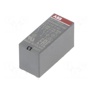 Relay: electromagnetic | DPDT | Ucoil: 110VAC | 8A | max.250VAC | PCB