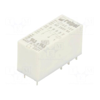 Relay: electromagnetic | DPDT | Ucoil: 12VAC | 8A | 8A/250VAC | 8A/24VDC