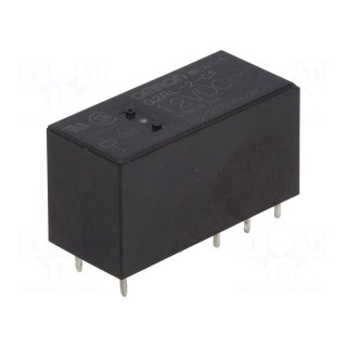 Relay: electromagnetic | DPDT | Ucoil: 12VDC | Icontacts max: 8A | PCB