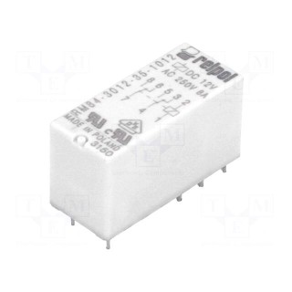 Relay: electromagnetic | DPDT | Ucoil: 12VDC | 8A | 8A/250VAC | 8A/24VDC