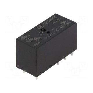 Relay: electromagnetic | DPDT | Ucoil: 12VDC | 8A | 8A/250VAC | PCB