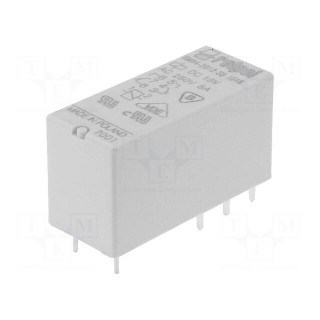 Relay: electromagnetic | DPDT | Ucoil: 18VDC | 8A/250VAC | 8A/24VDC | 8A