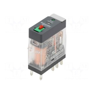 Relay: electromagnetic | DPDT | Ucoil: 220VAC | 5A | 5A/250VAC | socket